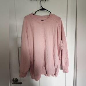 Pink Aerie Oversized Crewneck